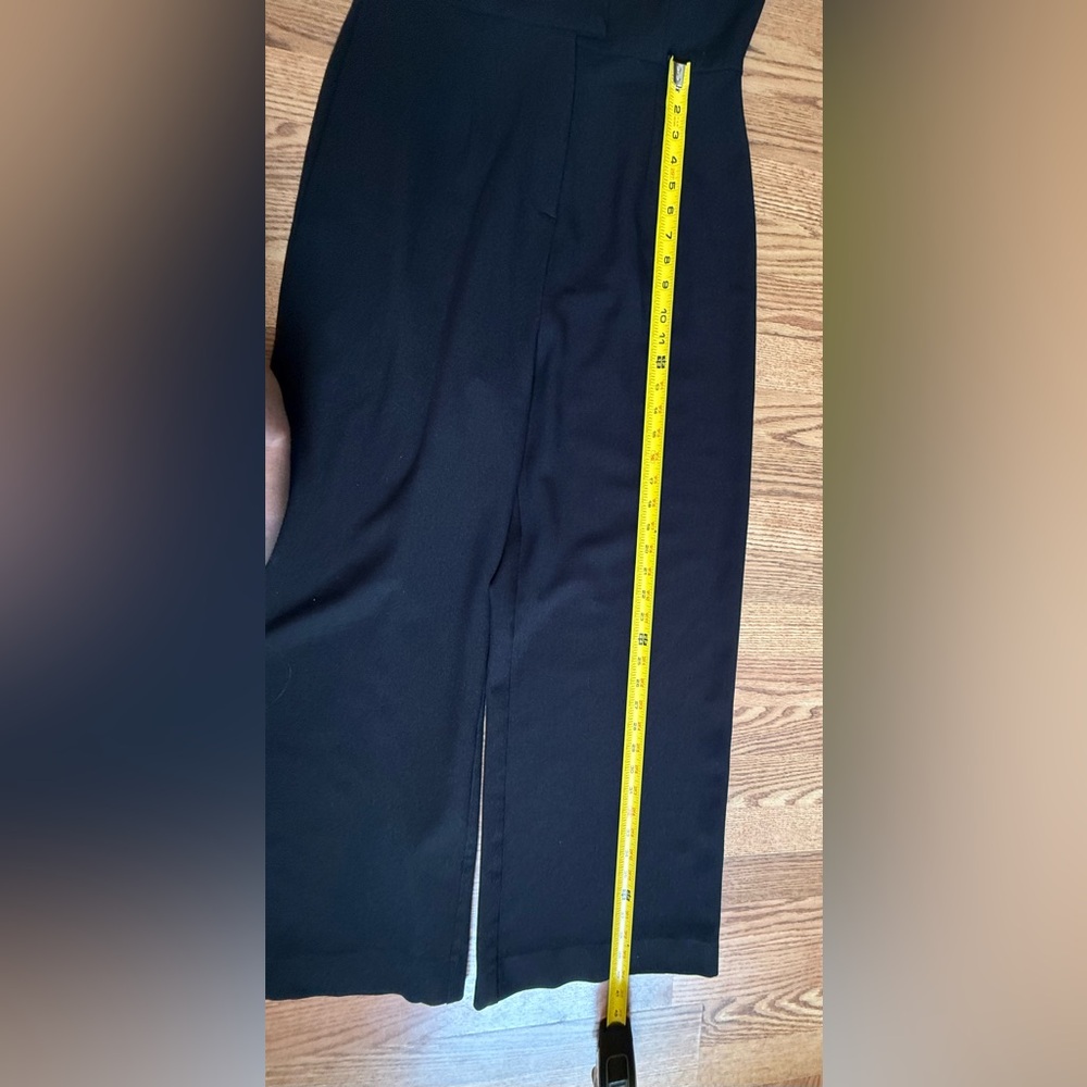 Sleeveless Black Jumpsuit with Waist Tie - Picture 10 of 16